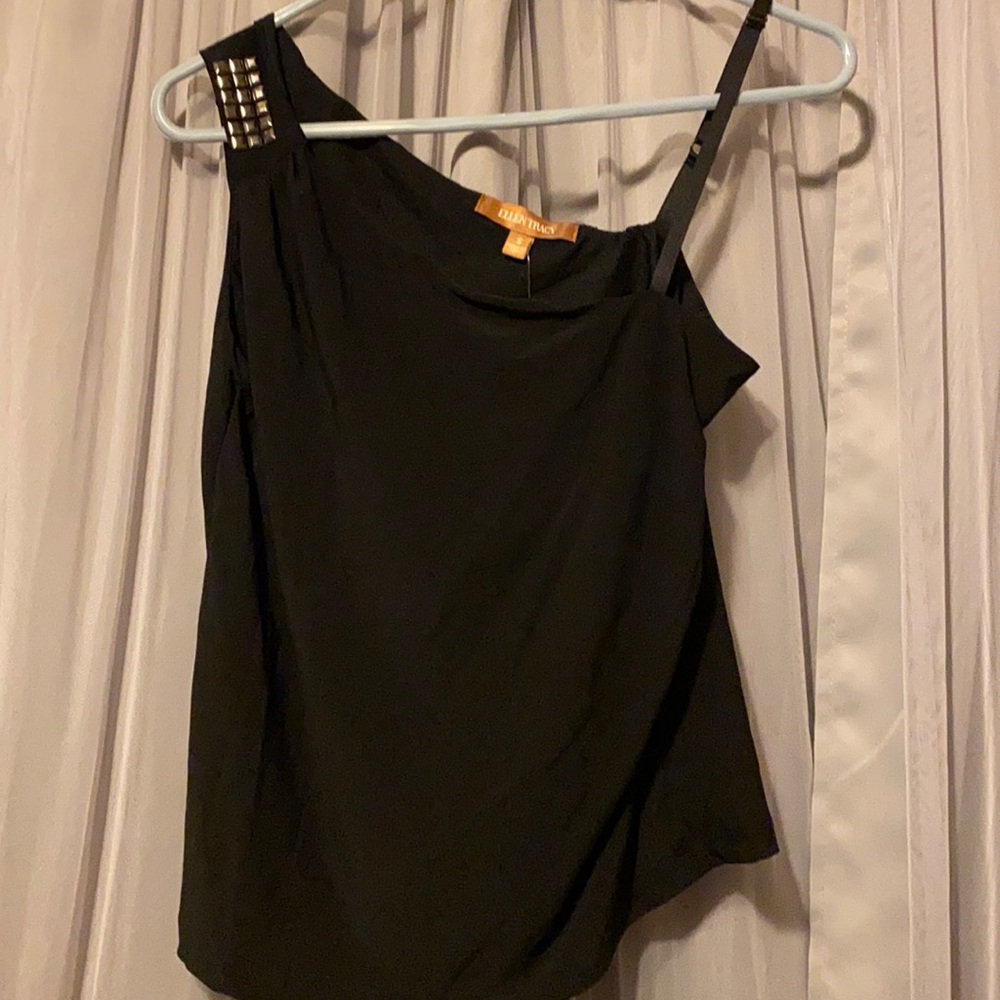 Ellen Tracy back one shoulder top